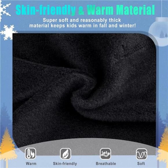 2 Pack Kids Balaclava Face Mask for Boy Girl, Winter Hat Ski Mask for Cold - Picture 2 of 8